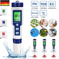 PH Wert Wasser Messgerät Digital Messer Tester Aquarium Pool Prüfer LCD pH 0-14