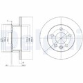 2x Bremsscheibe DELPHI BG2716 passend für VW
