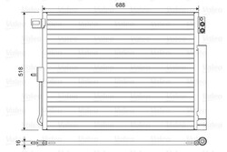 Kondensator Klimaanlage für DODGE JEEP DURANGO GRAND CHEROKEE IV VAN