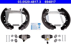 Bremsbackensatz Original ATE TopKit 03.0520-4817.3 für VW SKODA SEAT CITIGO POLO