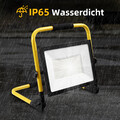 50W-200W LED Fluter mit Stecker Flutlicht Gelb Stativ Baustrahler Scheinwerfer