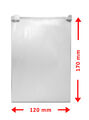 Gleitverschlussbeutel 120x170mm 50St Schiebeverschlussbeutel Schiebeverschluß
