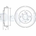 2x DELPHI BF525 Bremstrommel für FORD