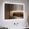 Wandspiegel mit Beleuchtung Badspiegel LED 3 Touch Light Wandschalter 60x80cm