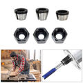 Spannzange Ersatzspannzange Adapter 6mm + 6.35mm + 8mm Mit Mutter Für Holzfräser
