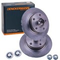 2x DENCKERMANN BREMSSCHEIBEN 260mm VOLL HINTEN passend für RENAULT FLUENCE MEGAN
