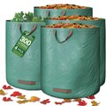 4 X Gartenabfallsack Laubsack Rasensack 2x500L 4 Griffe Garten Gartentasche