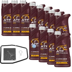 12 L MANNOL ATF Multivehicle JWS MEYLE Getriebeölfilter für BMW 5er 520i 525i