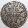 Münze Deutsches Reich Kaiserreich Silber 1 Mark 1873 B in Schön