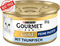 Gourmet PURINA GOURMET Gold Feine Pastete Katzenfutter Nass, Mit Truthahn, 12Er 