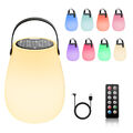Solar LED Tischlampe Tischleuchte Lampe Tisch Leuchte USB Outdoor Außen Garten