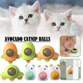 Cat Catnip Ball Toys Natural Healthy Mint Wall Stick Treats Promote Ball F1 B89C