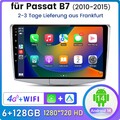 Für VW Passat B7 2010-2015 10" Android 14 Autoradio Carplay 6+128G GPS Navi DAB+
