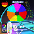 2-5M Neon LED Strip Streifen 230V RGB Flex Schlauch diffus Lichtband Dimmbar DE
