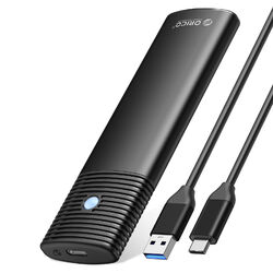 ORICO M.2 NVMe SATA SSD Gehäuse Adapter 10Gbps USB C 3.2 Gen 2 NVMe/NGFF Gehäuse
