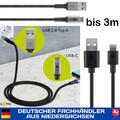 HighSpeed USB C Schnellladekabel Datenkabel 3A für Samsung Galaxy Handy Typ C