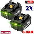 2 Stücke 18V/8,0Ah für Makita Akku BL1860B 197422-4 BL1850 BL1830 Batterie
