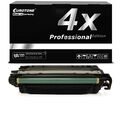 4x Eurotone PRO Patrone BLACK XXL für HP Color LaserJet CP-3525-X