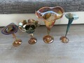Glasvasen  Handgefertigter farbiger  Set /Vom Künstler signiert