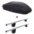Dachbox G3 Spark + Dachträger Menabo für Dacia Logan Limousine I LS set