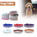 Hundehalsband PU Leder Strass Weich Bling Katze Welpe Haustier Hund S/M/L