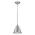 Pendelleuchte Hängelampe Deckenleuchte Nickel D 20,3 cm 1 Flammig Esszimmerlampe