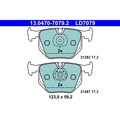 ATE 13.0470-7079.2 Bremsbelagsatz für BMW LAND ROVER Bremse Bremsbeläge