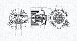 MAGNETI MARELLI INNENRAUMGEBLÄSE GEBLÄSEMOTOR passend für RENAULT MODUS |