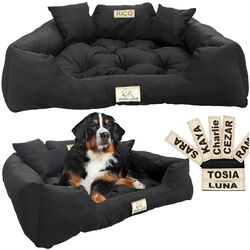 Hundebett Hundekissen Katzenbett Personalisiert Hundesofa mit Namen S-XL Farben✅Schneller Versand  ✅Film verfügbar ✅Größen und Farben