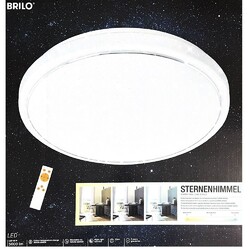 Briloner LED Deckenleuchte 50W 4000 lm 3000- 6000 K Ø 60 cm Sternendekor weiß