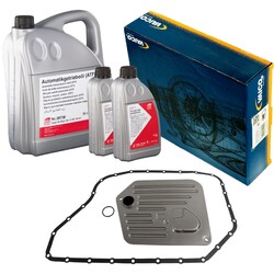 VAICO V10-2361 Hydraulikfiltersatz 7L FEBI Öl Automatikgetriebe für AUDI A8 A6