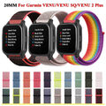 Nylon Armband für Garmin Venu SQ /2 Plus Vivoactive 3 Forerunner 645 245 55 158