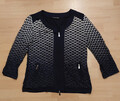 Betty Barclay Damen Jacke, Gr. 40, blau / weiss, mit Reißverschluss, wie neu!