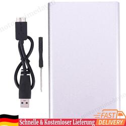 MSATA zu USB3.0 SSD-Festplattengehäuse für 30 x 25/50 MSATA SSD-Festplatte (Silb