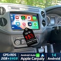 2+64GB Android 14 Autoradio Carplay DSP WiFi GPS Navi für VW Tiguan 5N Golf Plus