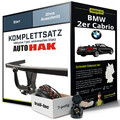 Für BMW 2er Cabrio Typ F23 Anhängerkupplung starr +eSatz 7pol uni. 14- NEU