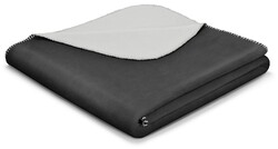 Biederlack Wohndecke BASIC anthr.-silber BL 150x200 cm bunt Decke Kuscheldecke