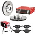 brembo BREMSSCHEIBEN + BELÄGE VORNE passend für BMW 5er E60 E61 6er E63 E64