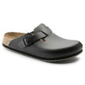 Birkenstock Clog Boston Super Grip, Naturleder, schwarz, Weite normal, Größe 43