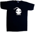 Cartoon Maus T-Shirt mit V-Ausschnitt
