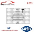 ACHSMANSCHETTE ANTRIEBSWELLE PAAR SASIC 1906103 2PCS I FÜR AUDI A3,Q3,TT,Q2,A1