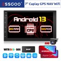 Android 13 32G DAB+ CarPlay 7 Zoll Autoradio mit GPS Navigation USB 2 DIN Kamera