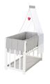 ROBA Babybett / Stubenbett 4-in-1 mit Rollen