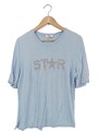 T-Shirt Damen Shirt Gr. DE 42 blau Casual-Look