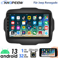 9" Android 13 Autoradio Für Jeep Renegade 2015-2024 mit GPS Navi WIFI RDS Kamera