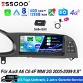 Für Audi A6 C6 4F MMI 2G 2005-2009 DAB+ 6+128GB Android 14 Autoradio Carplay GPS