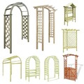 Gartenlaube Rosenbogen Holz Eckpergola Torbogen Spalier Rankhilfe Garten Pergola