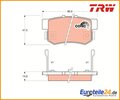 Bremsbelagsatz, Scheibenbremse COTEC TRW GDB774 für Honda