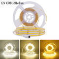 COB LED Streifen Stripe 12V Warmweiß Kaltweiß Leiste Band Lichtschlauch Dimmbar