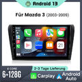 Carplay Android 13 Autoradio Für Mazda 3 2003-2009 GPS Nav WIFI BT SWC DAB+ 128G